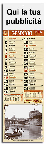 calendario illustrato silhouette Roma sparita